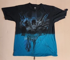 Batman Comics Large Print Superhero Black T-shirt Men's Large - Picture 1 of 7