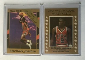 Pre 1986 Rookie 1984 Michael Jordan USA Olympic GOLD + Promo Card Free Shipping - Bild 1 von 2