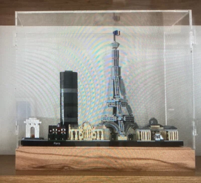 Deluxe Hardwood & Clear Acrylic Display Case for LEGO Architecture Paris - Image 1 of 2