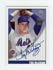 Tug McGraw 2002 Topps Super Teams Autographs Insert Auto Autographed 1969 Mets