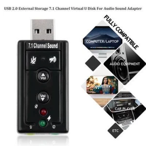 Good Analog 7.1-channel External Usb Sound Card Microphone Home Prof✨✨✨ A9Q PY - Afbeelding 1 van 8