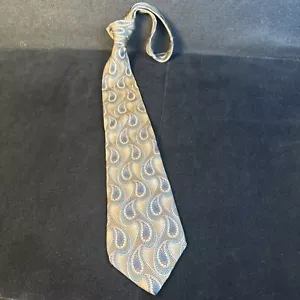 Henry Grethel Brown Paisley X-long Men's Tie 100% Silk 62"x4" XL Necktie - Picture 1 of 11