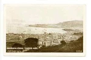 De colección Gourock Escocia, de Tower Hill, J&R Simpson #3338, Pub A.R. Robbie - Imagen 1 de 2