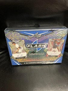 2020 LEAF FLASH Baseball Sealed Hobby Box 6 AUTOS WALKER JROD DOMINGUEZ WITT - Picture 1 of 1