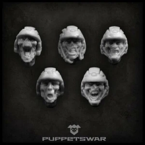 Zombie Troopers heads Puppetswar S060 - Picture 1 of 2