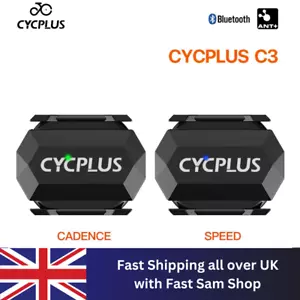 2 Cycplus C3 Cadence/Speed Sensors, Compatible With Wahoo, Garmin, All Brands - Picture 1 of 8