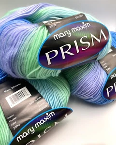 3 Knäuel Set Mary Maxim Prisma Garn Farbe Regenschauer DK Gewicht Stricken & Häkeln - Bild 1 von 4