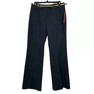 Apt. 9 Modern Fit Women’s Career Dress Pants/Trousers Sz 6 Gray Print Stretch - Picture 1 of 13