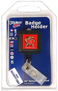Porta badge ID retrattile Maryland Terrapins con clip logo tartaruga - Foto 1 di 3