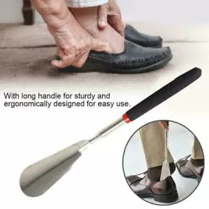 Long Handle Extendable Steel Shoe Horn Remover Mobility Aid Lot M1 - Picture 1 of 9