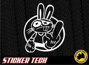 RARE JDM DRIFT RABBIT BUNNY HARE STICKER DECAL SUITS KANJI JAPAN DRIFTER S13 R34 - Picture 1 of 2