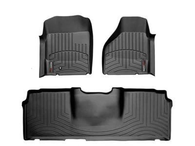 WeatherTech FloorLiner for 2006-2008 Dodge Ram Truck 1500 - 1st & 2nd Row, Black - Image 1 of 4