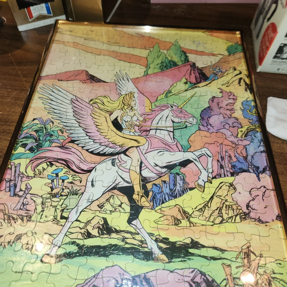 复古 1985 年拼图 She-Ra Power Princess 框架 18x14 玻璃下 — 第 1/4 张图片