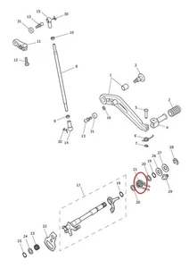 Molla di Ritorno Cambio Marcia, Ricambio Originale Triumph T1193333 - Picture 1 of 1