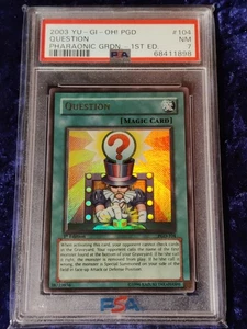 PSA 7 - PGD-104 NM - 1st Edition - Question - Yu-Gi-Oh! 2003 - Holo - - Bild 1 von 2