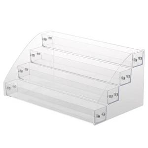 Durable Nail Polish Acrylic Clear Makeup Display Rack Organizer Holder 4 Layers - Picture 1 of 5