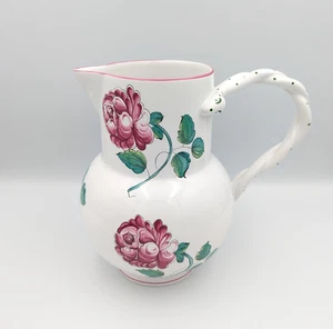 Tiffany & Co Straßburg Blumen Krug 8" Floral Portugal Porzellan Vintage - Bild 1 von 12