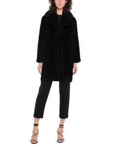 RRP€495 AINEA Teddy Coat IT40 US4 UK8 S Contrast Leopard Pattern Made in Italy - Picture 1 of 6