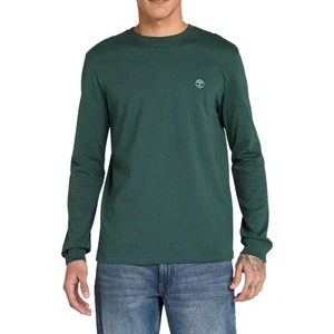 Timberland T-Shirt da Uomo Manica Lunga Dunstan River Verde Taglia XXL Cod TB... - Foto 1 di 5