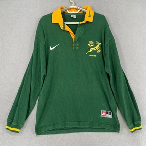 Camiseta de Colección Sudáfrica Springboks Para Hombre Mediana Verde Rugby Unión Mundial Nike - Imagen 1 de 16