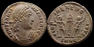 Constantine I the Great, AE4 follis, Nicomedia “Glory of the Army” .R00022 - Picture 1 of 1
