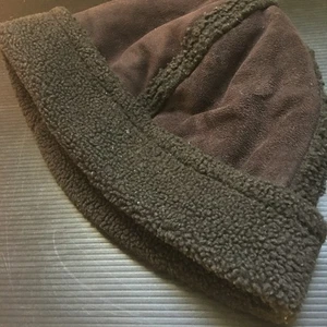 Vintage 1990s Fownes Reversible Brown Suede & Fleece Winter Trapper Hat One Size - Bild 1 von 7