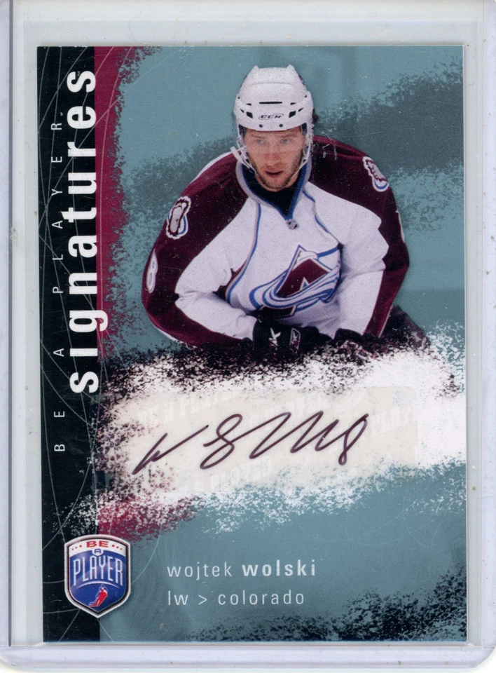 2007-08 Upper Deck Be A Player Wojtek Wolski S-WW Signatures Auto Avalanche - Image 1 of 1
