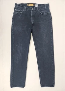 90s Vintage Levi’s Silver Tab Herren 34x30 Jeans Straight Leg Faded Black Denim 1993 - Bild 1 von 12