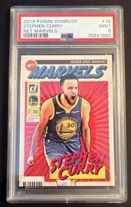 2019 PANINI DONRUSS STEPHEN CURRY NET MARVELS #18 PSA 9 MINT - Picture 1 of 3