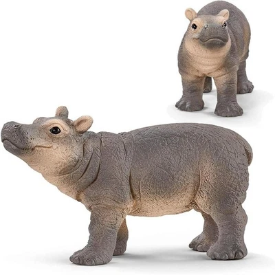 Figura coleccionable realista Baby Hippopatamus Schleich Wild Life Foto 1 de 2