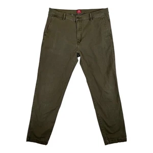 Levi's Pants Mens 36x32 Green XX Chino Standard Taper Flat Twill Casual - Picture 1 of 9