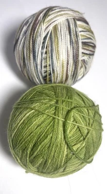 Lote de 2 HILOS de lana/mezcla SIN MARCA. ¡HAZ CALCETINES! Combino Envío,Leer Detalle Foto 1 de 2