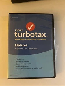 Intuit TurboTax Deluxe 2017 Tax Preparation Software - Picture 1 of 1