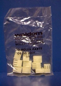 Molex 09-50-3031-P 3-Circuit Connector Housing, 0.156", 10-pack Waldom - Picture 1 of 3