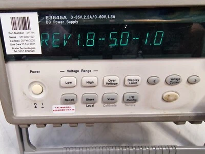 Keysight E3645A 0-35V,2.2A/0-60V,1.3A DC  POWER SUPPLY - Image 1 of 4