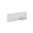 Power Strip Extension Cord Mains Plug 1-10 Gang Sockets 0.5-10m Black White