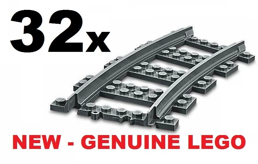 Lego Genuine Train Track Curved x 16 - 53400