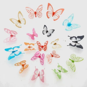 54pcs 3D Butterfly Wall Stickers PVC Children Room Decal Home Decoration Decor - Picture 1 of 15