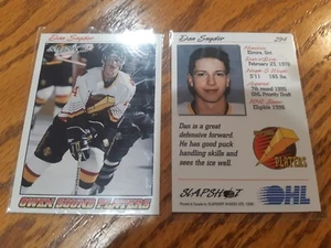 1995 Slapshot OHL Dan Snyder card ( Atlanta Trashers ) Owen Sound Platers - Picture 1 of 1