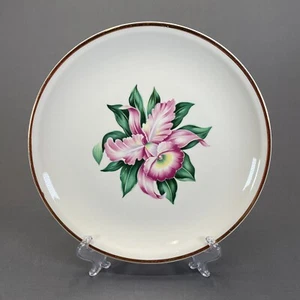 Paden City Modern Orchid Dinner Plate 9 3/8" 22K Gold Rim Multiple Available - Picture 1 of 10