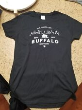New Womens Buffalo NY 716 Queen City T Shirt Black S M L 100% Cotton