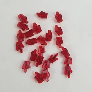 Lego 24 transparente rote Steine 1 x 1 Kristall 5 Punkt Edelsteine - Bild 1 von 2