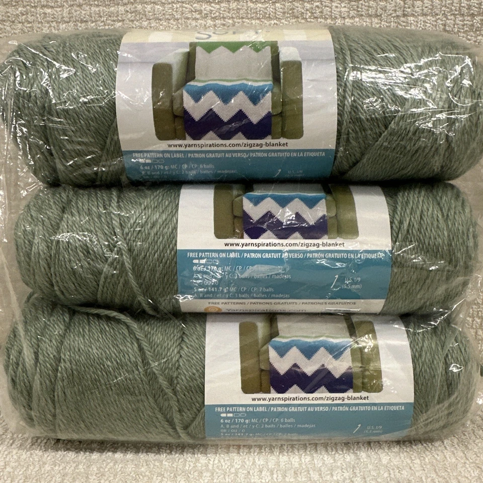 Caron Simply Soft Yarn 4 Medium 5mm 100 Acrylic 5 Oz Woodland Heather