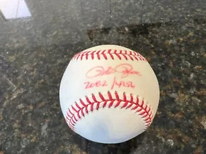 REDS LEGEND PETE ROSE AUTOGRAPHED INSCRIBED OFFICIAL ONL WHITE COMMISH BALL JSA - Picture 1 of 5