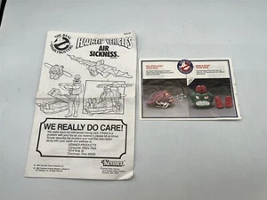 VINTAGE GHOSTBUSTERS HAUNTED VEHICLES AIR SICKNESS "NUR ANLEITUNG" KENNER  - Bild 1 von 7