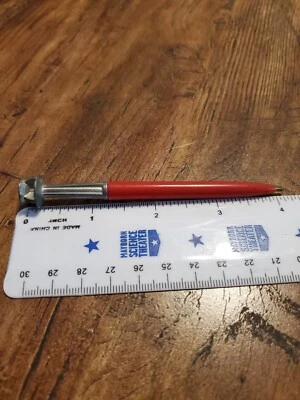 Pluma en blanco vintage Atomic Red Rocket alrededor de los años 60 rara Foto 1 de 3