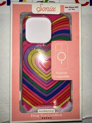 Funda Sonix Apple iPhone 6.1 Pro con MagSafe Arco Iris Corazones Prueba de Caídas Foto 1 de 2