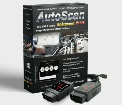 Autoscan Enhanced PLUS OBD2 Engine Diagnostic Software Vehicles Bluetooth+Elm327 - Image 1 of 4