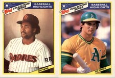 1987 Topps Woolworth Baseball Highlights - YOU PICK THE CARD