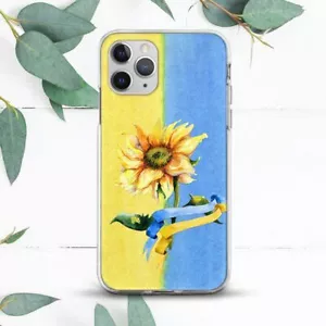 Sunflower Blue Yellow Ukraine Case For iPhone 7 8 X SE 11 12 13 14 15 Pro Max XR - Picture 1 of 1